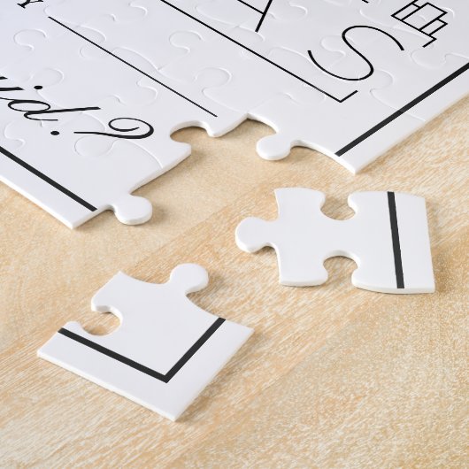 Join Me in Dallas Bridesmaid Anfrage Jigsaw Puzzle (Seite)