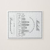 Join Me in Philadelphia Bridesmaid Request Jigsaw Puzzle (Horizontal)