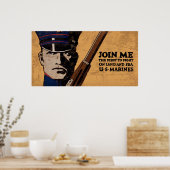 Join Me Land Sea US Marines Poster (Küche)