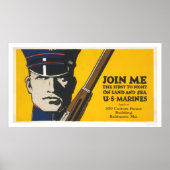 Join me - U.S. Marines Poster (Vorne)