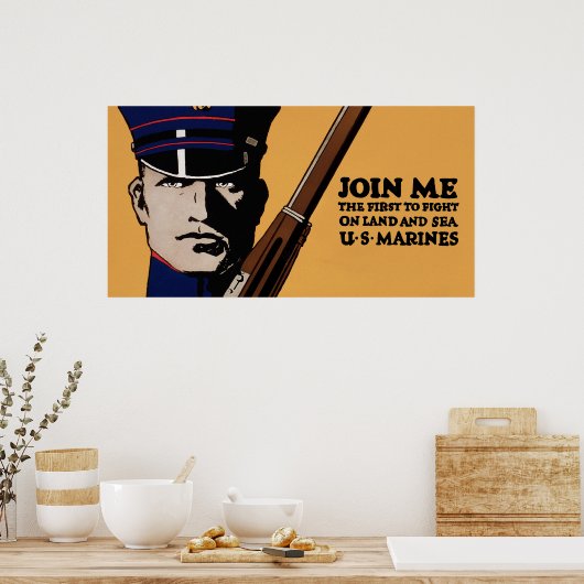 Join Me ~ US Marines Poster (Küche)
