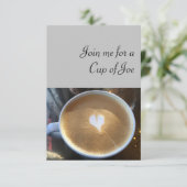 Join mir für Joe Grußkarte Karte (Stehend Vorderseite)