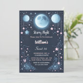 Join Nature Galaxy Mystical Starry Night Sweet 16 Einladung (Stehend Vorderseite)