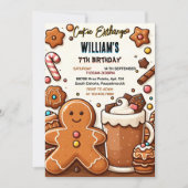 Join niedlich Food Kids Cookie Exchange 7. Geburts Einladung (Vorderseite)