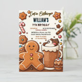 Join niedlich Food Kids Cookie Exchange 7. Geburts Einladung (Stehend Vorderseite)