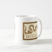 Join oder Die Kaffeetasse (VorderseiteRechts)