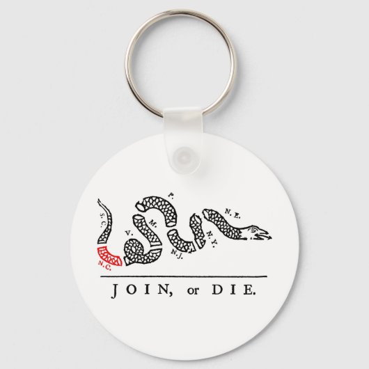 JOIN oder DIE North Carolina Schlüsselanhänger (Vorderseite)