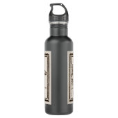 Join oder Die Rattlesnake: Cartoon Benjamin Frankl Edelstahlflasche (Rückseite)