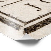 Join oder Die Rattlesnake: Cartoon Benjamin Frankl Fotodruck (Ecke)