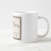 Join oder Die Rattlesnake: Cartoon Benjamin Frankl Jumbo-Tasse (Rechts)