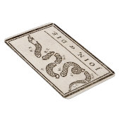Join oder Die Rattlesnake: Cartoon Benjamin Frankl Magnet (Rechte Seite)