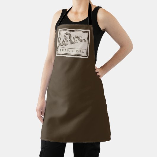 Join oder Die Rattlesnake: Cartoon Benjamin Frankl Schürze (InSitu)