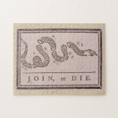 Join or Die by Benjamin Franklin Puzzle (Horizontal)