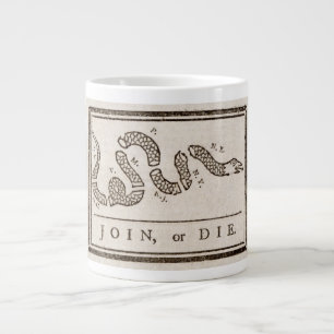 Join or Die Klapperschlange: Cartoon von Benjamin  Jumbo-Tasse