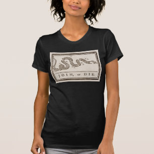 Join or Die Klapperschlange: Cartoon von Benjamin  T-Shirt