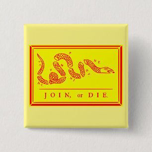 Join or Die #USAPatriotGraphics ©WhiteTigerLLC.C Button