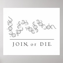 Join or Die - Wissenschaftsposter