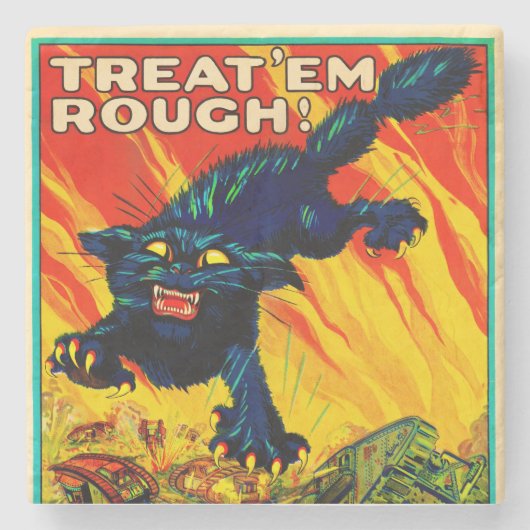 Join Tank Corp Black Cat Steinuntersetzer (Vorderseite)