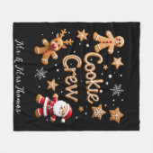 Join the Cookie Crew Ihr ultimatives Weihnachtsfes Fleecedecke (Vorderseite (Horizontal))