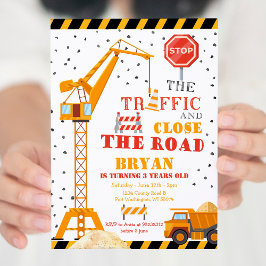 Join the Crew Boy Construction Birthday Invitation Einladung