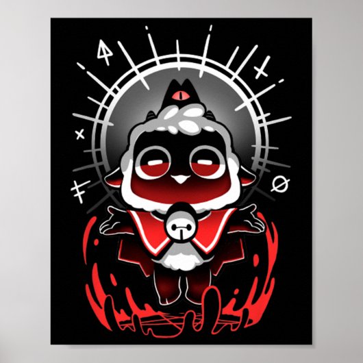 Join The Cult - Cult Of The Lamb Cute Gamer Cult O Poster (Vorne)