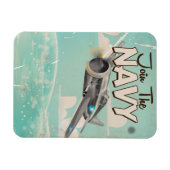Join the Navy Vintage Poster Magnet (Horizontal)