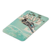 Join the Navy Vintage Poster Magnet (Linke Seite)