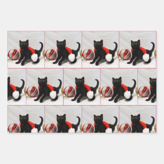 Join the Rescue Kitten - Christmas Wrapping Paper Geschenkpapier Set (Vorderseite 2)