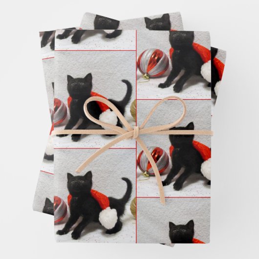Join the Rescue Kitten - Christmas Wrapping Paper Geschenkpapier Set (Beispiel)