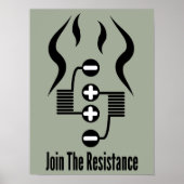 Join the Resistance - Light Olive Drab Poster (Vorne)