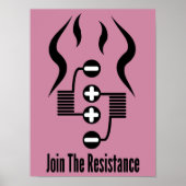 Join the Resistance - Pink Poster (Vorne)