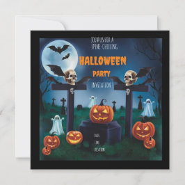 "Join the Spooky Night Friedhof Halloween-Party" Einladung