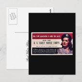 Join Tht US Cadet Nurse Corps Postkarte (Vorne/Hinten)