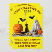 🎃 Join uns für einen Spooktacular Halloween Bash! Einladung (Vorne/Hinten)