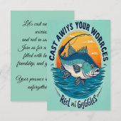 Join Us for a Cast Away Celebration Einladung (Vorne/Hinten)