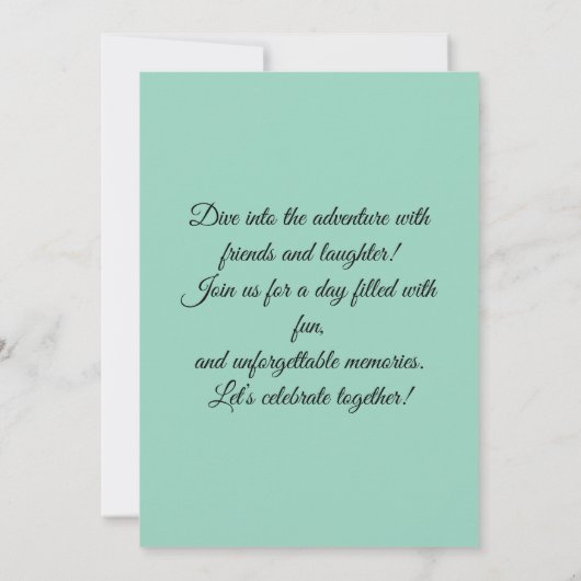 Join Us for a Day of Fun Einladung (Rückseite)