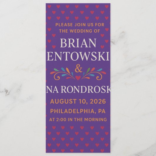 Join Us for a Day of Love and Celebration Einladung (Vorderseite)