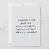 Join Us for a Reel Celebration Einladung (Rückseite)