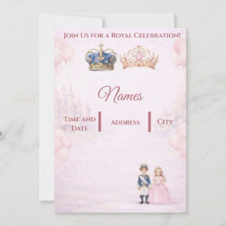 Join us for a Royal Celebration Birthday Invites Einladung