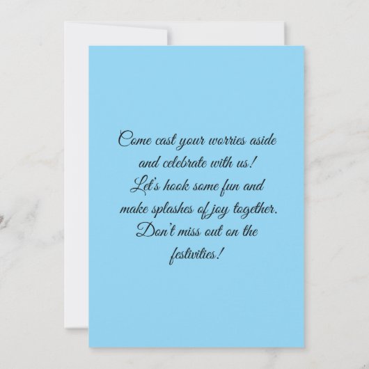 Join Us for an Adventure Einladung (Rückseite)