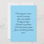 Join Us for an Adventure Einladung (Rückseite)