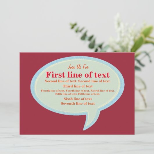 Join us for einladung (Stehend Vorderseite)