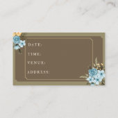 Join Us For our Wedding Celebration! Visitenkarte (Rückseite)