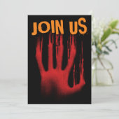 Join Us Halloween Einladung (Stehend Vorderseite)