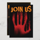 Join Us Halloween Einladung (Vorne/Hinten)