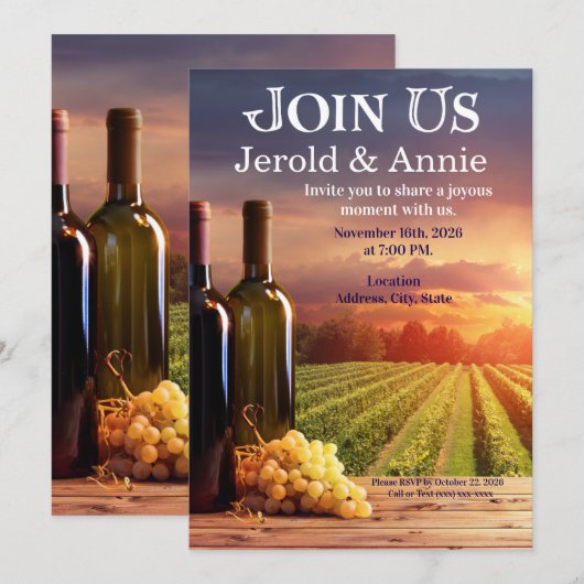 Join Us Invitation Einladung (Vorne/Hinten)