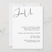 Join Us Minimalistisch Einladung (Vorderseite)