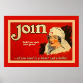 Join ~ Vintag Nurse WW1 Poster (Vorne)