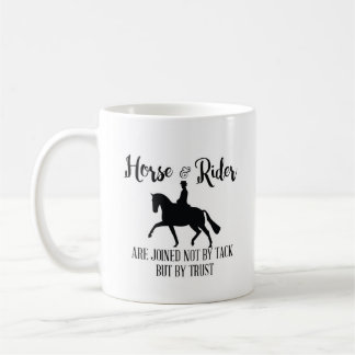 Joined not by tack but trust, horse coffee Mug Kaffeetasse
