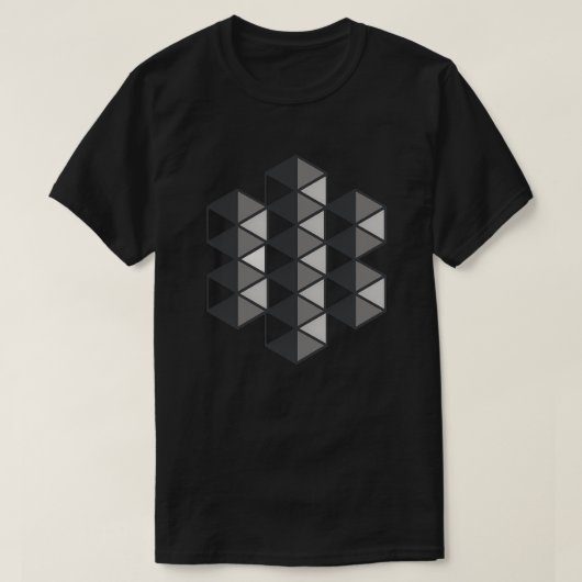 Joined Triangles Art Dark T-Shirt (Design vorne)